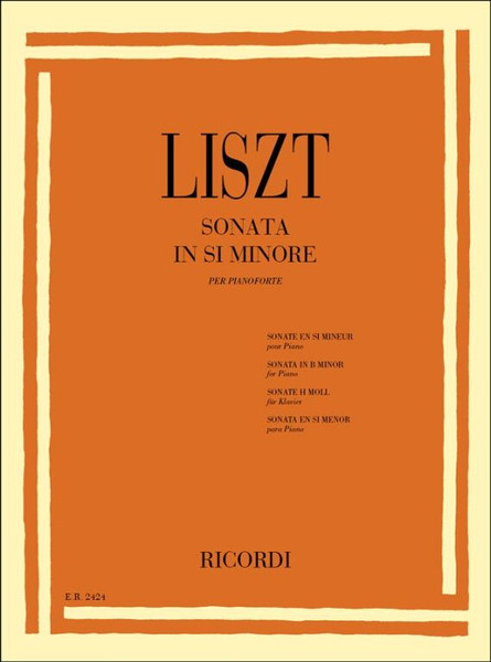 Liszt Ferenc: Sonata B minor / Ricordi / 1984