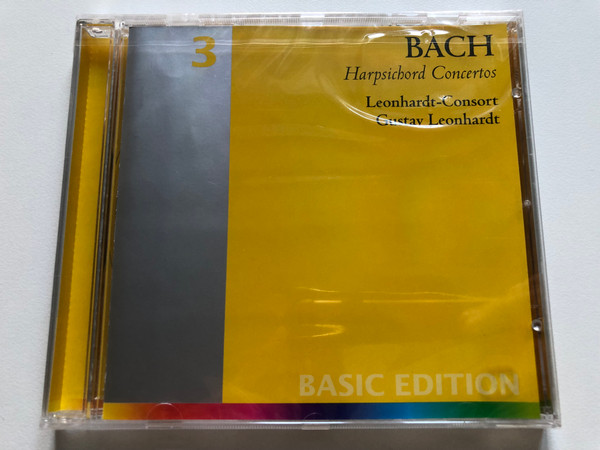 Bach - Harpsichord Concertos - Leonhardt-Consort, Gustav Leonhardt / Basic Edition - 3 / TELDEC Audio CD 1998 / 8573-89285-2