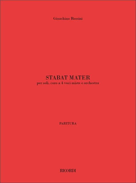 Rossini, Gioacchino: Stabat Mater / score / Ricordi