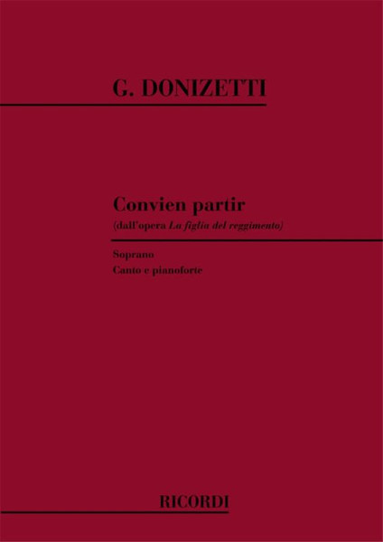 Donizetti, Gaetano: CONVIEN PARTIR / Ricordi / 1984