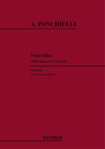 Ponchielli, Amilcare: SUICIDIO! / Ricordi / 1984