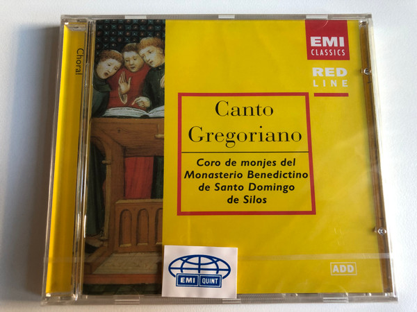 Canto Gregoriano - Coro De Monjes Del Monasterio Benedictino De Santo Domingo De Silos / Red Line / EMI Classics Audio CD / 724356988026