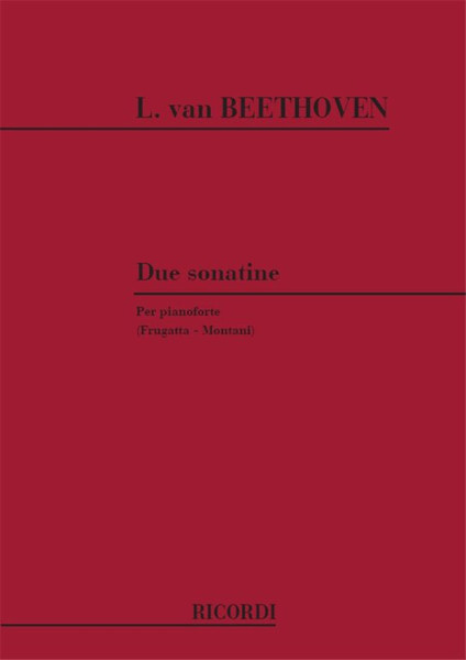 Beethoven, Ludwig van: 2 SONATINE PER PF. / Ricordi / 1984