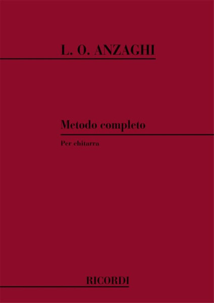 Anzaghi, Luigi Oreste: METODO COMPLETO PER CHIT. / Ricordi / 1984