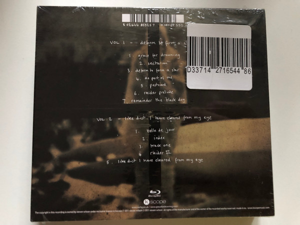 Steven Wilson – Grace For Drowning / 2CD + Blu-ray edition of the second album from the twice Grammy nominated producer, writter and performer. / Kscope 2x Audio CD 2011 / Kscope 552