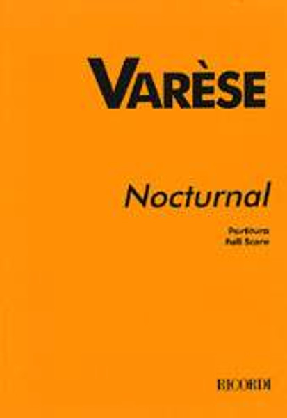 Varese, Edgard: NOCTURNAL / Ricordi / 2000