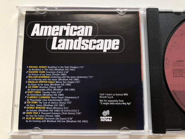 American Landscape / William Ackerman, Suzanne Ciani, George Winston, Michael Hedges, ... / Il Meglio Della Musica New Age / Gruppo Futura Audio CD Stereo / NA05