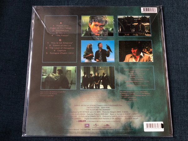 The Falcon And The Snowman (Original Motion Picture Soundtrack) - Pat Metheny Group / Soundtrack composed by Pat Metheny and Lyle Mays / Features ''This Is Not America'' performed by David Bowie / EMI America LP / MOVATM099