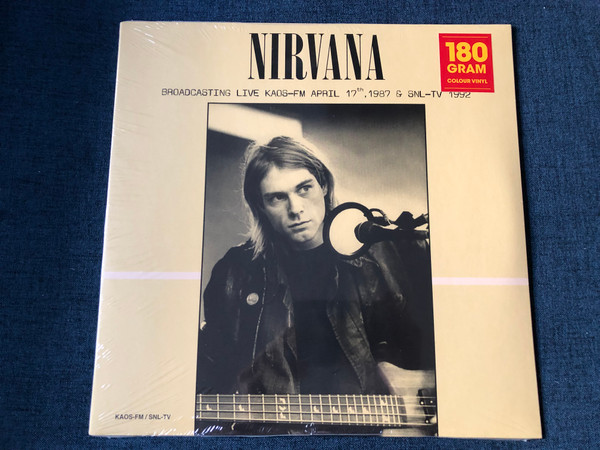 Nirvana - Broadcasting Live KAOS-FM April 17th, 1987 & SNL-TV 1992 / 180 gram Colour Vinyl / DOL LP 2017 / DOR 2124H