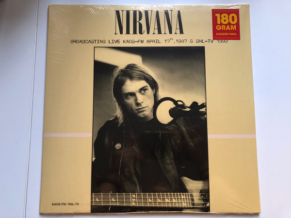 Nirvana - Broadcasting Live KAOS-FM April 17th, 1987 & SNL-TV 1992 / 180 gram Colour Vinyl / DOL LP 2017 / DOR 2124H