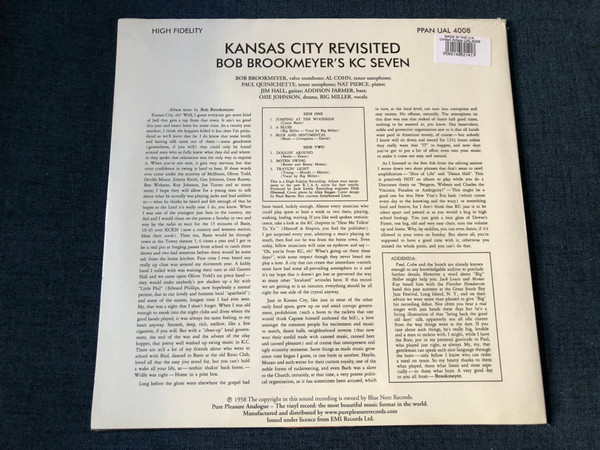 Bob Brookmeyer – Kansas City Revisited / Al Cohn, Paul Quinichette, Jim Hall, Introducing Big Miller / Pure Pleasure Records LP / PPAN UAL 4008