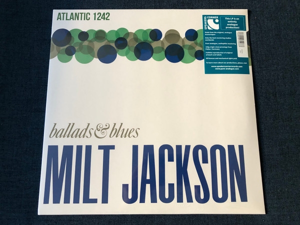 Milt Jackson – Ballads & Blues / Atlantic LP / ATLANTIC 1242