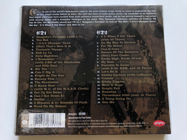 Coolio – The Essential Collection / Rhino Records 2x Audio CD 2012 / MCDLX537