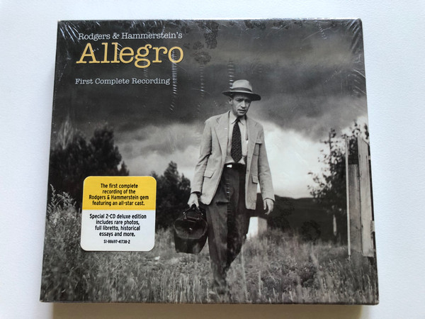 Rodgers & Hammerstein's - Allegro - First Complete Recording / Special 2-CD deluxe edition includes rare photos, full libretto, historical essays and more. / Masterworks Broadway 2x Audio CD 2009 / 88697-41738-2