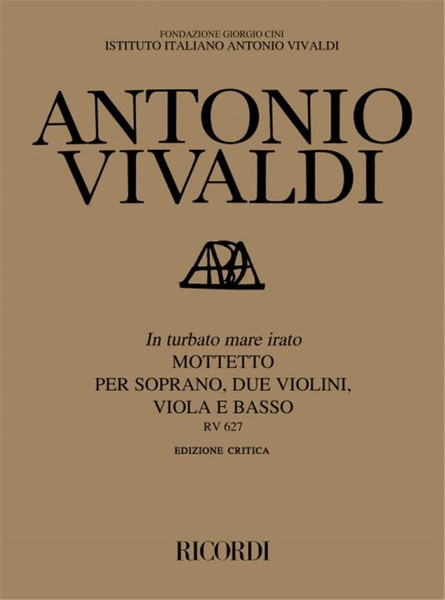 Vivaldi, Antonio: IN TURBATO MARE IRATO. MOTTETTO PER S., 2 VL., VLA E B. RV / Ricordi / 1989