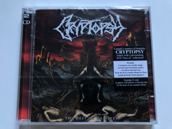 Cryptopsy – The Best Of Us Bleed / Canada's masters of brutality Cryptopsy return with a devastating 2CD ''best of'' collection! / Includes 3 exclusive new studio songs, several rare live/bonus tracks / Century Media 2x Audio CD 2012 / 5051099820623