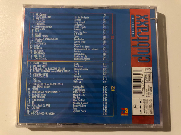 Clubtraxx - Volume 3 / Powered By Lackenegger; Ruudi / Featuring Gigi D'Agostino, Sven Väth, Binary Finary, Bob Marley VS. Funkstar De Luxe, SQ-1, Phats, Small, and many more / ZYX Music 2x Audio CD 2000 / ZYX 81271-2