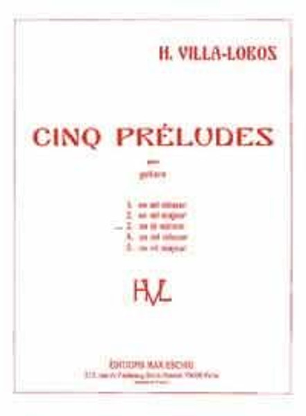 Villa-Lobos, Heitor: VILLA-LOBOS PRELUDE N 3 GUITARE (LA MINEUR) / Max-Eschig