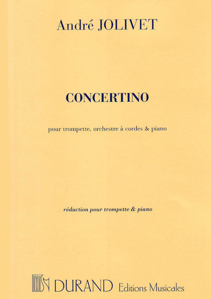 Jolivet, André: CONCERTINO TROMPETTE/PIANO / Durand