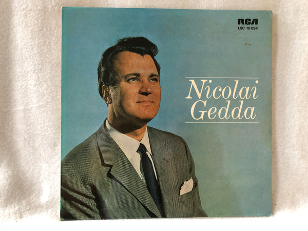 Nicolai Gedda, Nils Grevillius, Stockholms Filharmoniska Orkester – Land du välsignade / RCA Victor / 1965 LP VINYL LSC 10 034