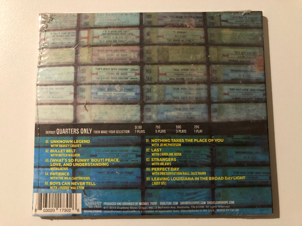 Shovels And Rope – Busted Jukebox Volume 1 / Featuring New Recordings With The Milk Carton Kids; Lucius; Caroline Rose; Butch Walker; J Roddy Walston; Inlaws; Shakey Graves; JD McPherson / Dualtone Audio CD 2015 / 80302-01730-26