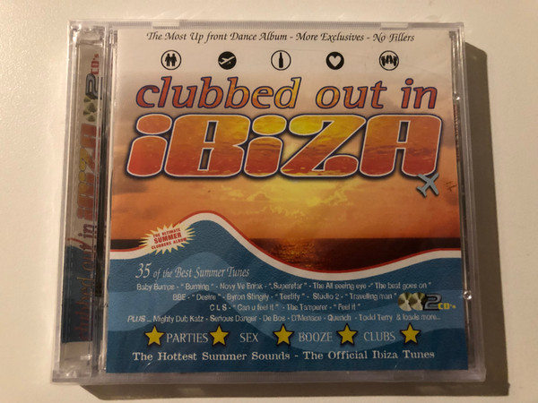 Clubbed Out In Ibiza / 35 of the Best Summer Tunes / Baby Bumps - Burning; Novy vs. Eniac - Superstar; The All Seeing I– The Beat Goes On; B.B.E. - Desire; Byron Stingily - Testify; Studio 2 / Massive Music Company 2x Audio CD 1998 / MMC CD 010