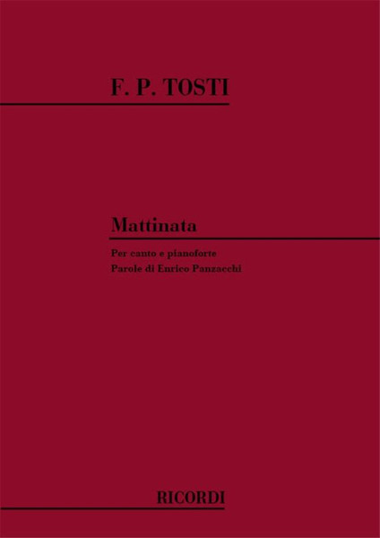 Tosti, Francesco Paolo: MATTINATA / Ricordi Americana / 1977