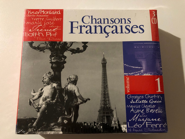 Chanson Françaises Volume 1 / Georges Guétary; Juliette Gréco; Maurice Chevalier; Aimé Barelli; Léo Marjane; Léo Marjane; Léo Ferré; Yves Montand; Charles Aznavour; Yvette Guilbert / Weton-Wesgram 3x Audio CD 2001, Box Set / KBOX3277