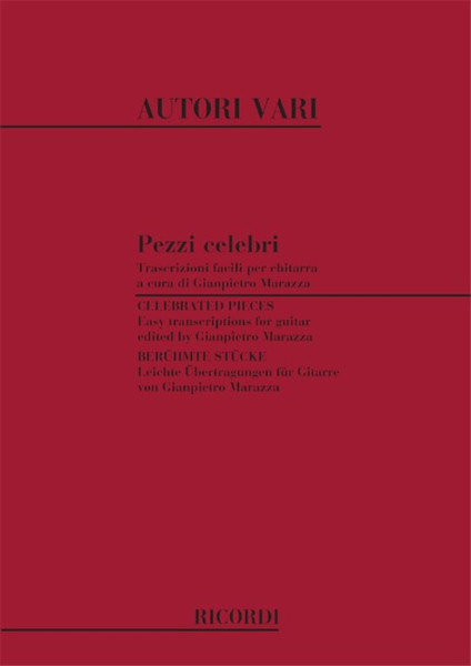 PEZZI CELEBRI. TRASCRIZIONI FACILI PER CHIT. / Ricordi Americana / 1975