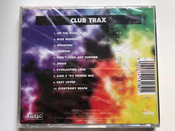 Club Trax / Let The Music Play; Trapped; Don´t Look Any Further; Jingo / Tring International PLC Audio CD 1994 / GRF318