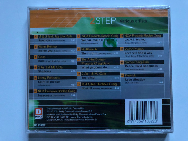 2 Step - Various Artists / The Artful Dodger presents Craig David; NCA presents Robbie Craig; Lenny Fontanna / Some-Thing-Else; M & S; Victor Romeo; and many others / Disky Audio CD 2001 / DC 610022