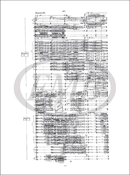 Ferneyhough, Brian: FIRECYCLE BETA. SYMPHONIC TORSO FOR TWO PIANOS AND ORCH. W / ITH FIVE CONDUCTORS (1969-1971) / Ricordi Americana / 1980