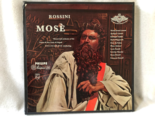 Rossini, Chorus And Orchestra Of The Teatro Di San Carlo Di Napoli, Tullio Serafin – Mosé  Philips  LP VINYL A 0039345 L