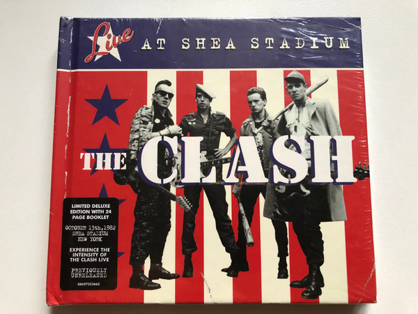 The Clash – Live At Shea Stadium / Limited Deluxe Edition With 24 Page Booklet / October 13th, 1982, Shea Stadion, New York / Experience The Intensity Of The Clash Live / Sony BMG Music Entertainment Audio CD 2008 / 88697353662