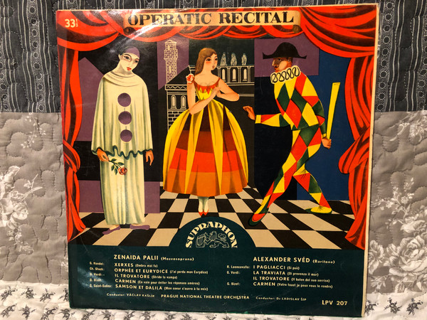 Zenaida Palii  Alexander Svéd – Operatic Recital  Supraphon  LP VINYL LPV 207