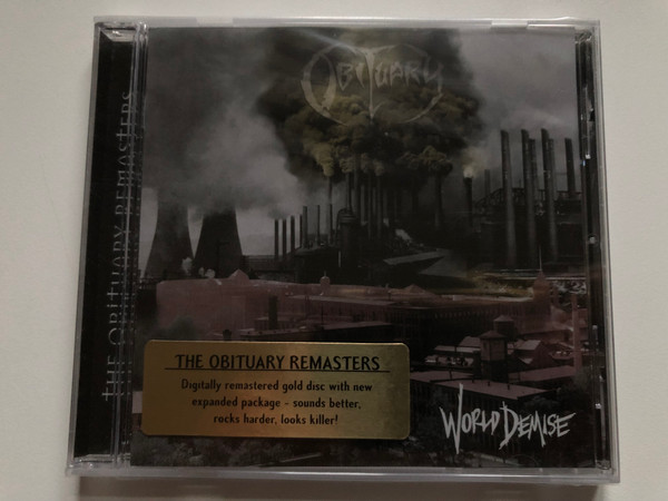 Obituary – World Demise / The Obituary Remasters. Digitally remastered gold disc with new expanded package - sounds better, rocks harder, looks killer! / Roadrunner Records Audio CD 1998 / RR 8740-2