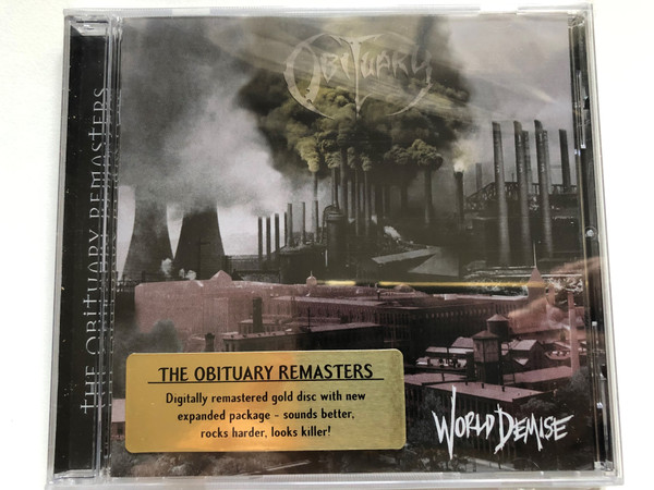 Obituary – World Demise / The Obituary Remasters. Digitally remastered gold disc with new expanded package - sounds better, rocks harder, looks killer! / Roadrunner Records Audio CD 1998 / RR 8740-2