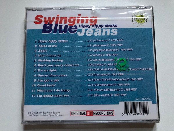 Swinging Blue Jeans – Hippy Hippy Shake / Hippy Hippy Shake; Think Of Me; Angie; Shaking Feeling; It's So Right / Wise Buy Audio CD 1998 / WB 885842
