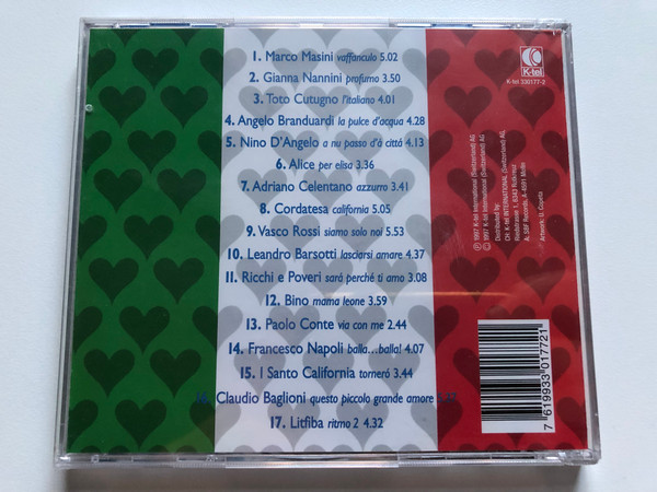 Solo per te... - Vol. 1 / Vasco Rossi,Claudio Baglioni, Liftiba, Nino D'Angelo, Paolo Conte, Ricchi e Poveri, u.v.a. / K-tel International Audio CD 1997 / K-tel 330177-2