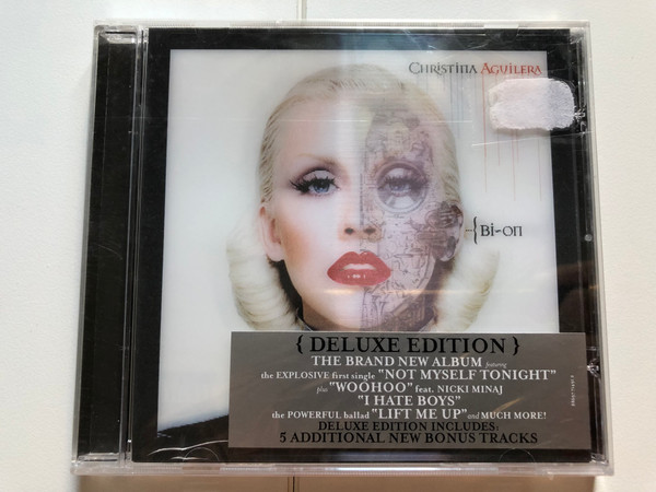 Christina Aguilera – Bionic / Deluxe Edition / The Brand New Album featuring the Explosive first single ''Not Myself Tonight'' plus ''Woohoo'' feat. Nicki Minaj, ''I Hate Boys'', the Powerful ballad ''Lift Me Up'' / RCA Audio CD 2010 / 88697 71491 2