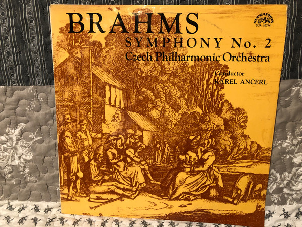 Brahms, Czech Philharmonic Orchestra Conductor Karel Ančerl – Symphony No. 2 / Supraphon / 1968 LP VINYL SUA 10774