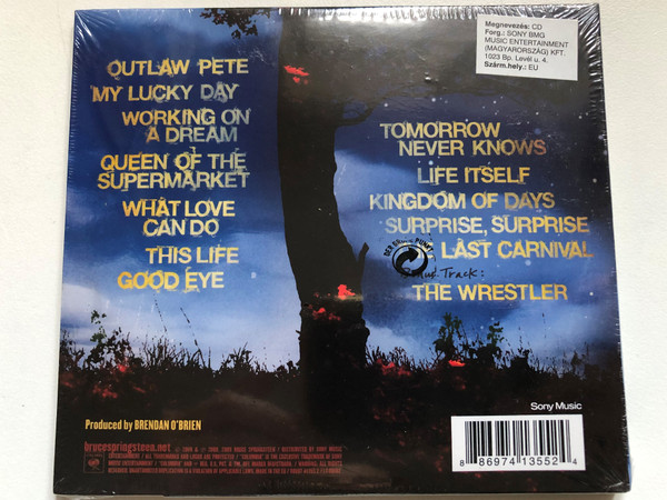 Bruce Springsteen – Working On A Dream / 13 New Songs with the E Street Band including ''My Lucky Day'', ''The Wrestler'', ''Outlaw Pete'' / Columbia Audio CD 2009 / 88697 41355 2