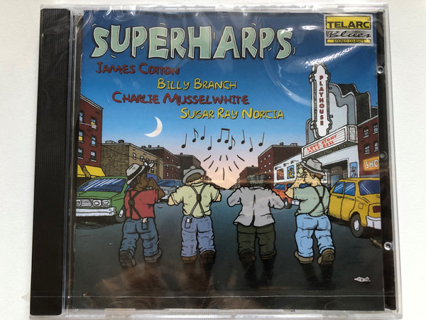 Superharps - James Cotton, Billy Branch, Charlie Musselwhite, Sugar Ray Norcia / Telarc Blues Audio CD 1999 / CD-83472