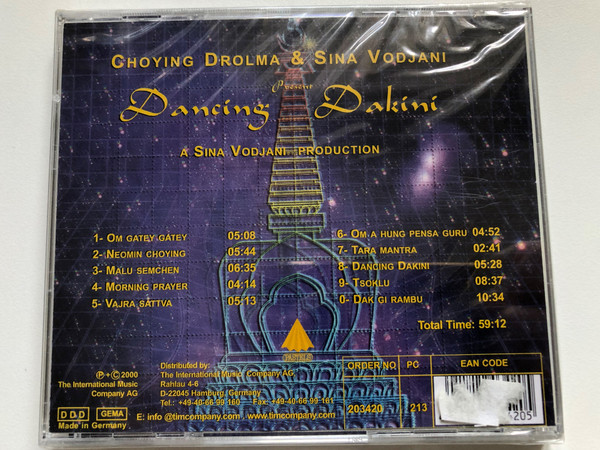 Sina Vodjani & Choying Drolma – Dancing Dakini / Pastels Audio CD 2000 / 203420-213