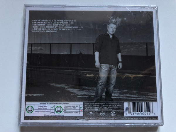 Kurt Nilsen – I / The Winner Of World Idol / Incl. the hit singles: She's So High and Here She Comes, Bonus track: Beautiful Day / BMG Norway Audio CD 2004 / 82876 603 022