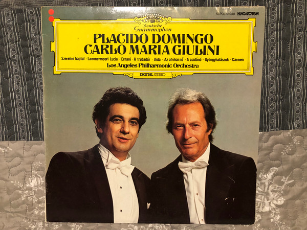 Placido Domingo, Carlo Maria Giulini Deutche Gramophon  Hungatron  LP VINYL SLPDL 12 938