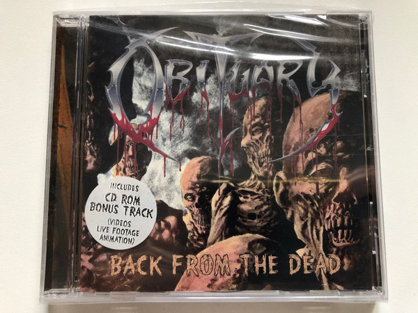 Obituary – Back From The Dead / Includes CD Rom Bonus Track (Videos Live Footage Animation) / Roadrunner Records Audio CD 1997 / RR 8831-2 