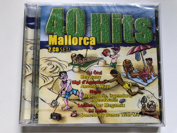 40 Mallorca Hits - 2 CD Set! / DJ Ötzi - Hey Baby, Gigi D'Agostino - Another Way, Nena - Irgendwie, Irgendwo, Irgendwann; Lollies - Der Megamix; DJ BoBo - Somebody Dance With Me... / Disky 2x Audio CD 2001 / GDO 646862