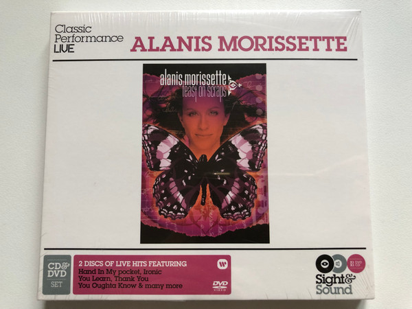 Alanis Morissette – Feast On Scraps / Sight & Sound, Classic Performance LIVE / CD + DVD, 2 Discs Of Live Hits Featuring Hand In My Pocket; Ironic; You Learn; Thank You; You Oughta Know / Warner Music Entertainment DVD + Audio CD 2002 / 2564694074