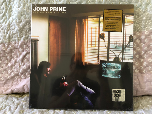 John Prine – The Asylum Albums / Limited Edition of 4000, 3 LP's, 180-Gram Vinyl / Presented in Their Original Packaging: Bruised Orange (1978), Pink Cadillac (1979), Storm Windows (1980) / Rhino Records 3x LP 2020, Box Set / R1 565271 